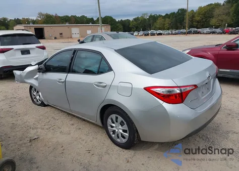2014 Toyota Corolla L z USA, uszkodzony, nr VIN 2T1BURHE3EC150702
